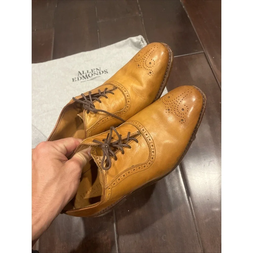 Allen Edmonds Port Washington Cornwallis Dress Shoe‎ Oxford Men's 10.5 3E Walnut